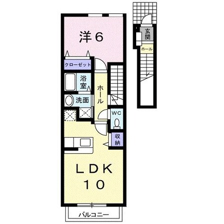 下深谷駅 徒歩33分 2階の物件間取画像